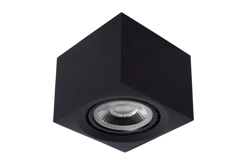 Lucide FEDLER - Stropné bodové svietidlo - LED Dim to warm - GU10 - 1x12W 2200K/3000K - Black